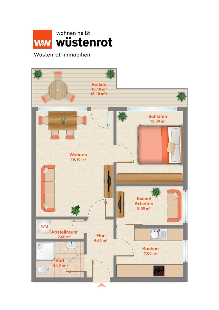 Wohnung zum Kauf 458.000 € 3 Zimmer 63 m²<br/>Wohnfläche 1.<br/>Geschoss Josephsburg München 81825