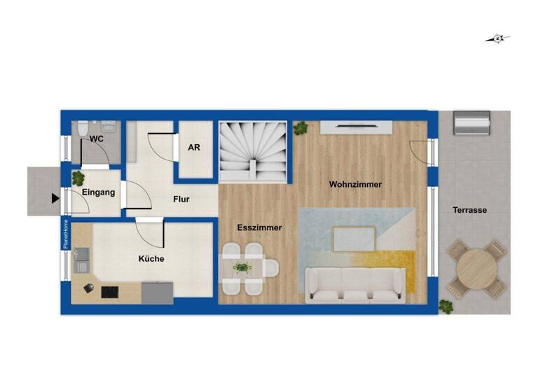 Reihenmittelhaus zum Kauf 499.000 € 5 Zimmer 103 m² 261 m² Grundstück Laufamholz Nürnberg 90482