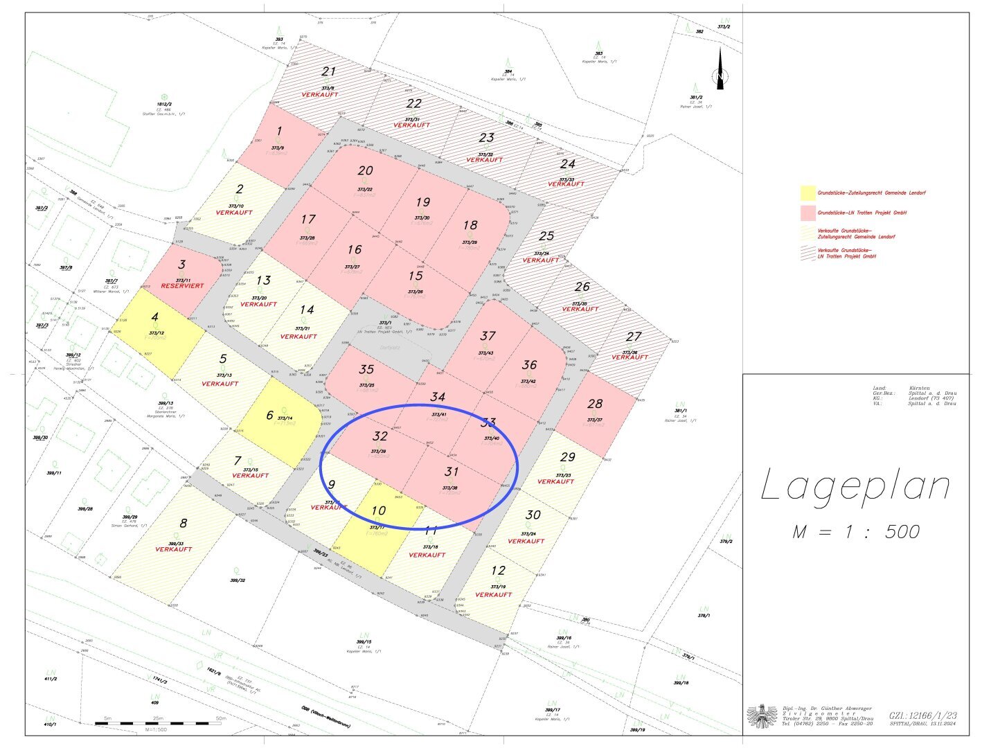 Grundstück zum Kauf 191.800 € 1.370 m²<br/>Grundstück Lendorf 9811