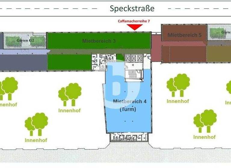 Bürofläche zur Miete provisionsfrei 22 € 735 m² Bürofläche Neustadt Hamburg 20355