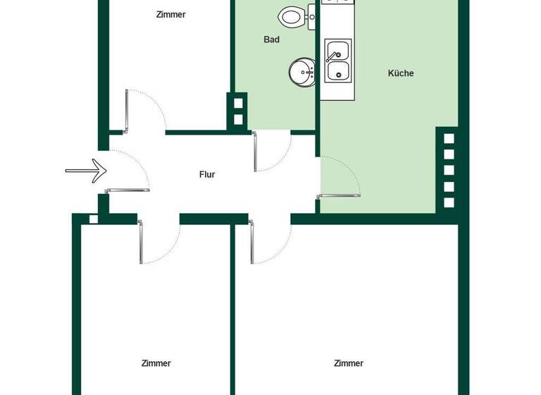 Wohnung zum Kauf 323.000 € 3 Zimmer 67,5 m² EG Tegel Berlin - Tegel 13507