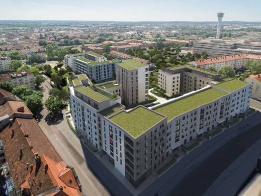 Penthouse zur Miete 2.400 € 4 Zimmer 138 m² Geschoss 7/8 frei ab 01.05.2026 Augsburger Str. 23 Eberhardshof Nürnberg 90431