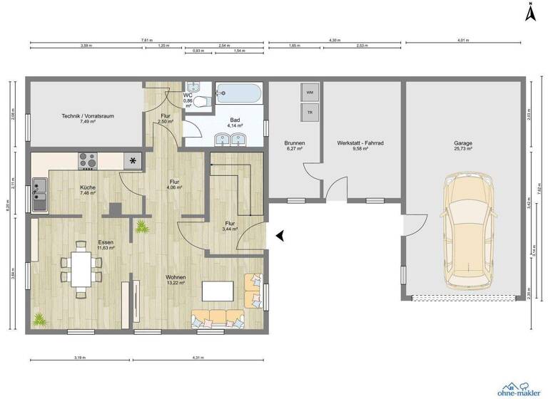 Einfamilienhaus zum Kauf provisionsfrei 388.000 € 5 Zimmer 91 m² 247 m² Grundstück Veitsaurach Windsbach 91575