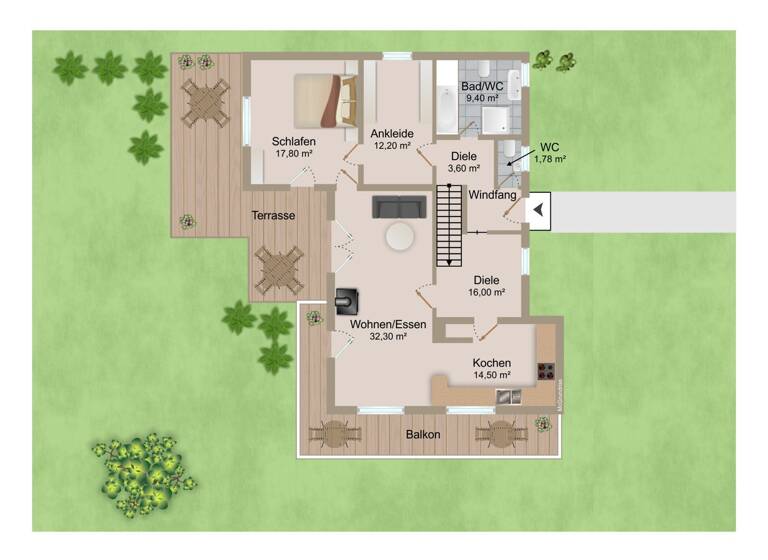 Einfamilienhaus zur Miete 1.990 € 4 Zimmer 140 m² 800 m² Grundstück Aßling 85617