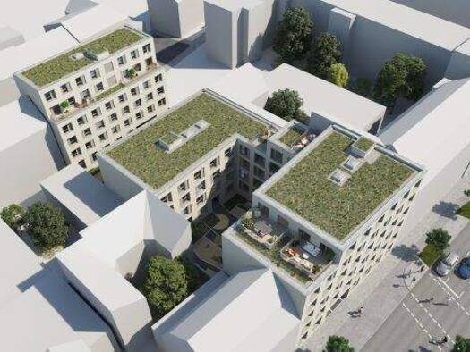 Wohnung zur Miete - Erstbezug 1.299 € 3 Zimmer 73,1 m² 2. Geschoss frei ab 01.02.2026 Gottfriedstraße 10 St Peter Nürnberg 90478