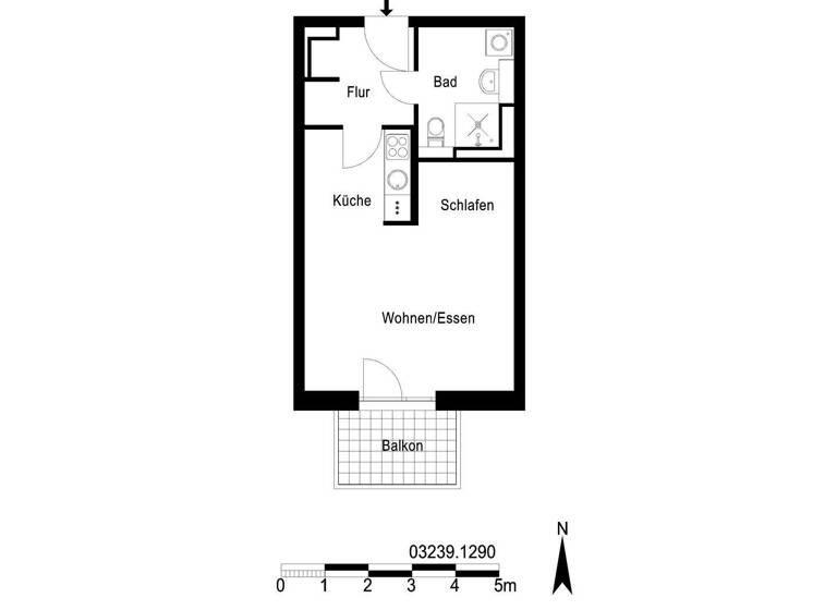Studio zur Miete 763 € 1 Zimmer 40,3 m² 5. Geschoss Gadebuscher Straße 27A Kaulsdorf Berlin 12619