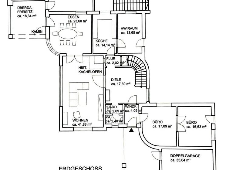 Einfamilienhaus zum Kauf 1.100.000 € 11 Zimmer 298,1 m² 5.261 m² Grundstück Ehring Polling 84570