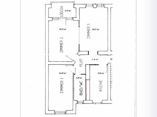 Wohnung zur Miete Tauschwohnung 1.100 € 3 Zimmer 75 m² EG Babelsberg Süd Potsdam 14482