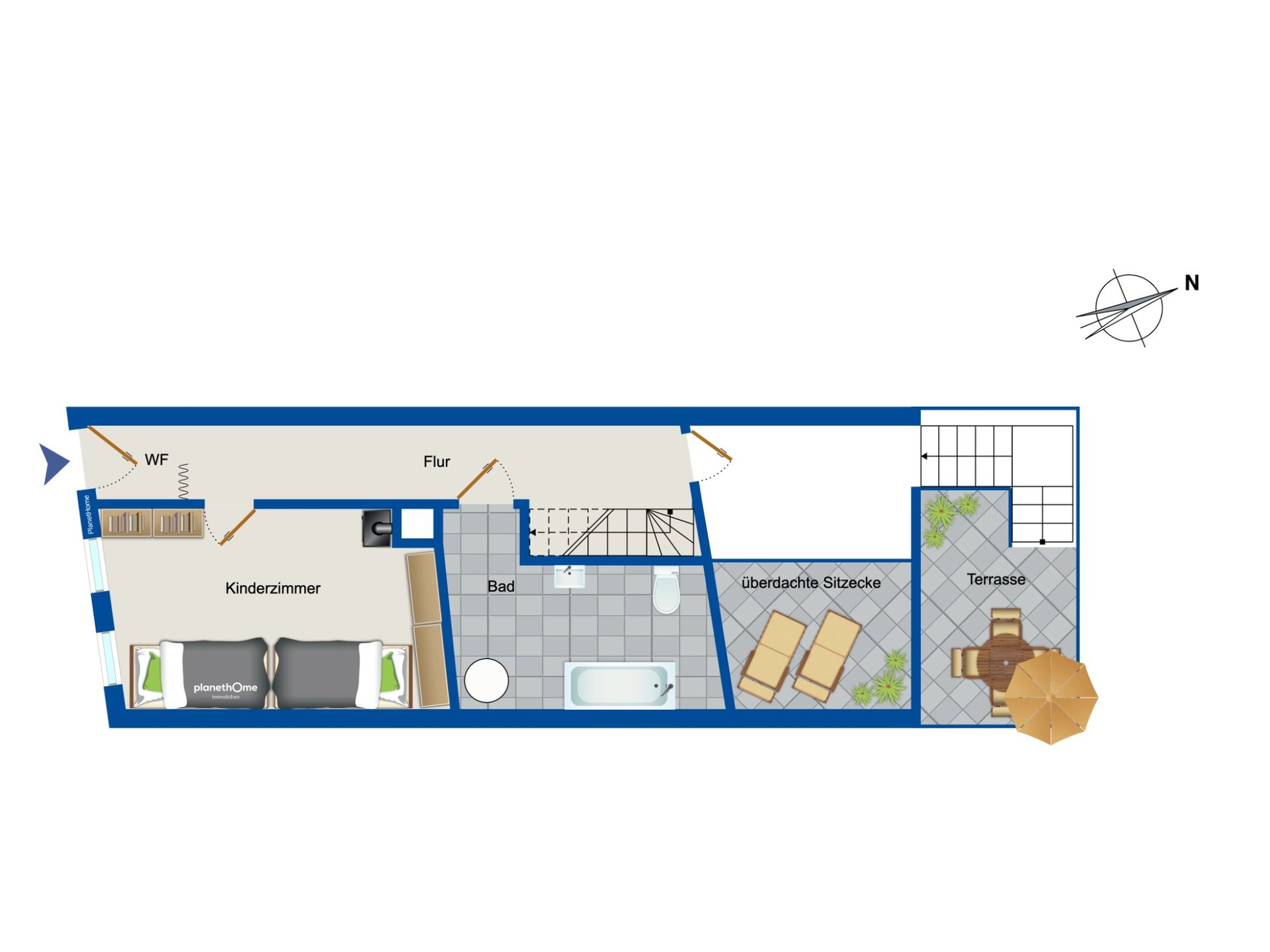 Reihenmittelhaus zum Kauf provisionsfrei 79.000 € 4 Zimmer 92 m²<br/>Wohnfläche 141 m²<br/>Grundstück Apolda Apolda 99510