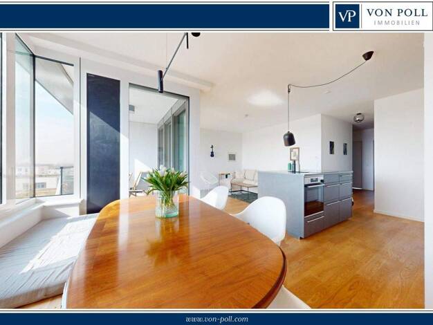 Wohnung zum Kauf 915.000 € 3 Zimmer 96,1 m² 8. Geschoss Gallus Frankfurt am Main 60326