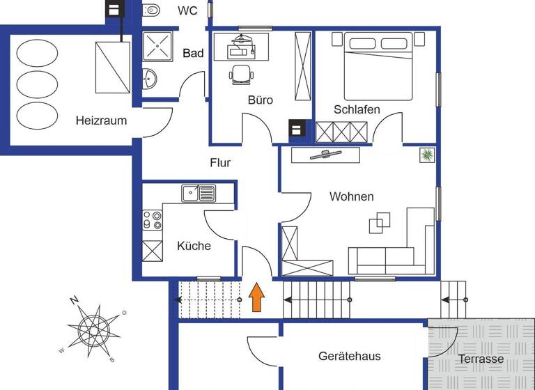Einfamilienhaus zum Kauf 197.000 € 8 Zimmer 190 m² 312 m² Grundstück Mühringen Horb am Neckar 72160