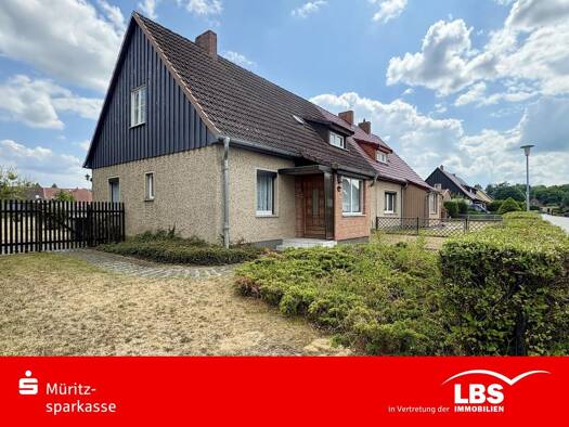 Doppelhaushälfte zum Kauf provisionsfrei 160.000 € 3 Zimmer 104 m² 1.199 m² Grundstück Rechlin Rechlin 17248