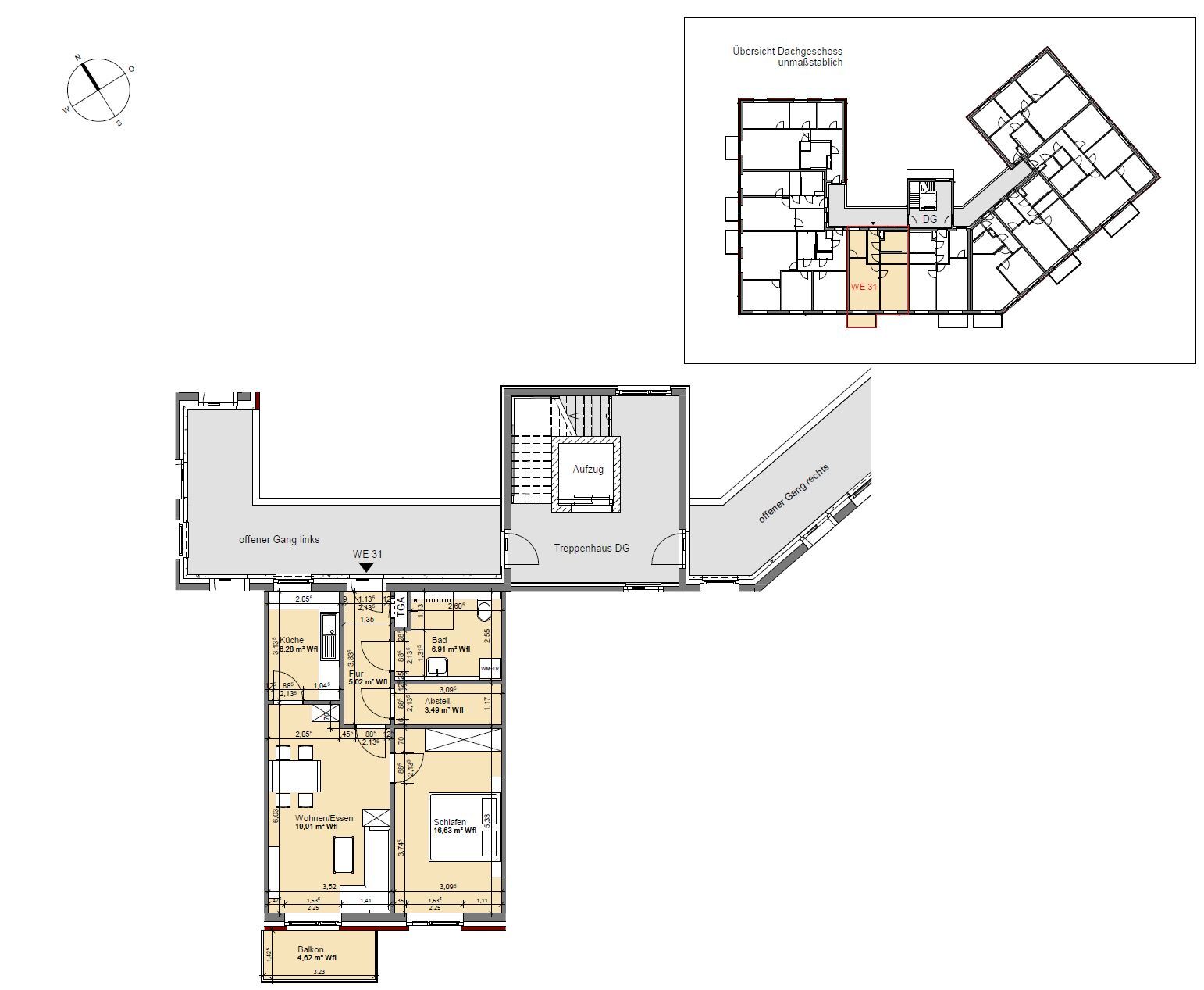 Wohnung zur Miete nur mit Wohnberechtigungsschein 356 € 2 Zimmer 59,4 m²<br/>Wohnfläche 3.<br/>Geschoss ab sofort<br/>Verfügbarkeit Familie-Cohn-Straße 2 Vier Boizenburg/Elbe 19258