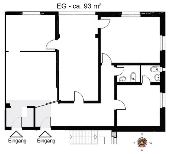 Atelier zur Miete 645 € 4 Zimmer 93 m²<br/>Bürofläche Leuna Leuna 06237