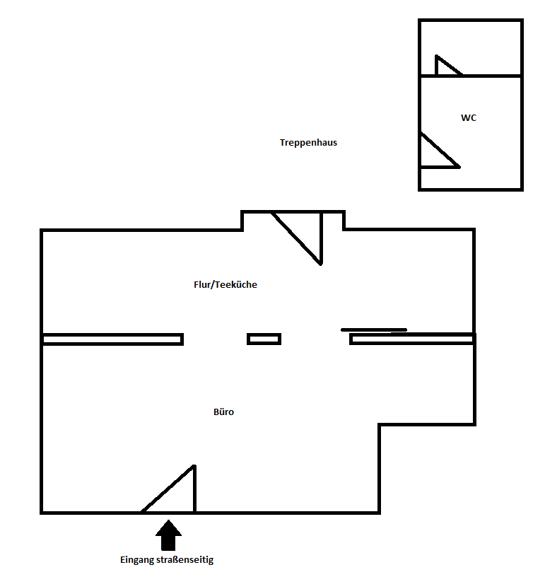 Bürogebäude zur Miete 6 € 1 Zimmer 39,6 m²<br/>Bürofläche Gustav-Freytag-Str. 2 Zentrum 013 Chemnitz 09111