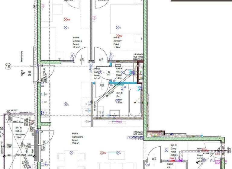 Wohnung zur Miete 1.251 € 3 Zimmer 78,8 m² 1. Geschoss Wien 1100