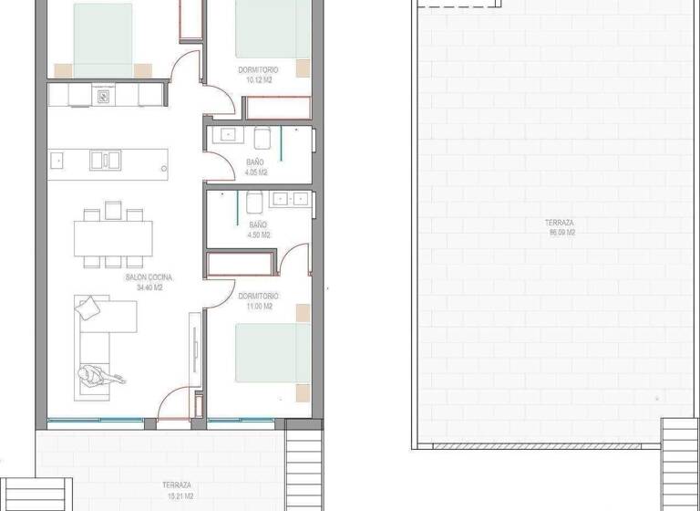 Wohnung zum Kauf - Erstbezug provisionsfrei 369.900 € 4 Zimmer 80 m² Pilar de la Horadada
