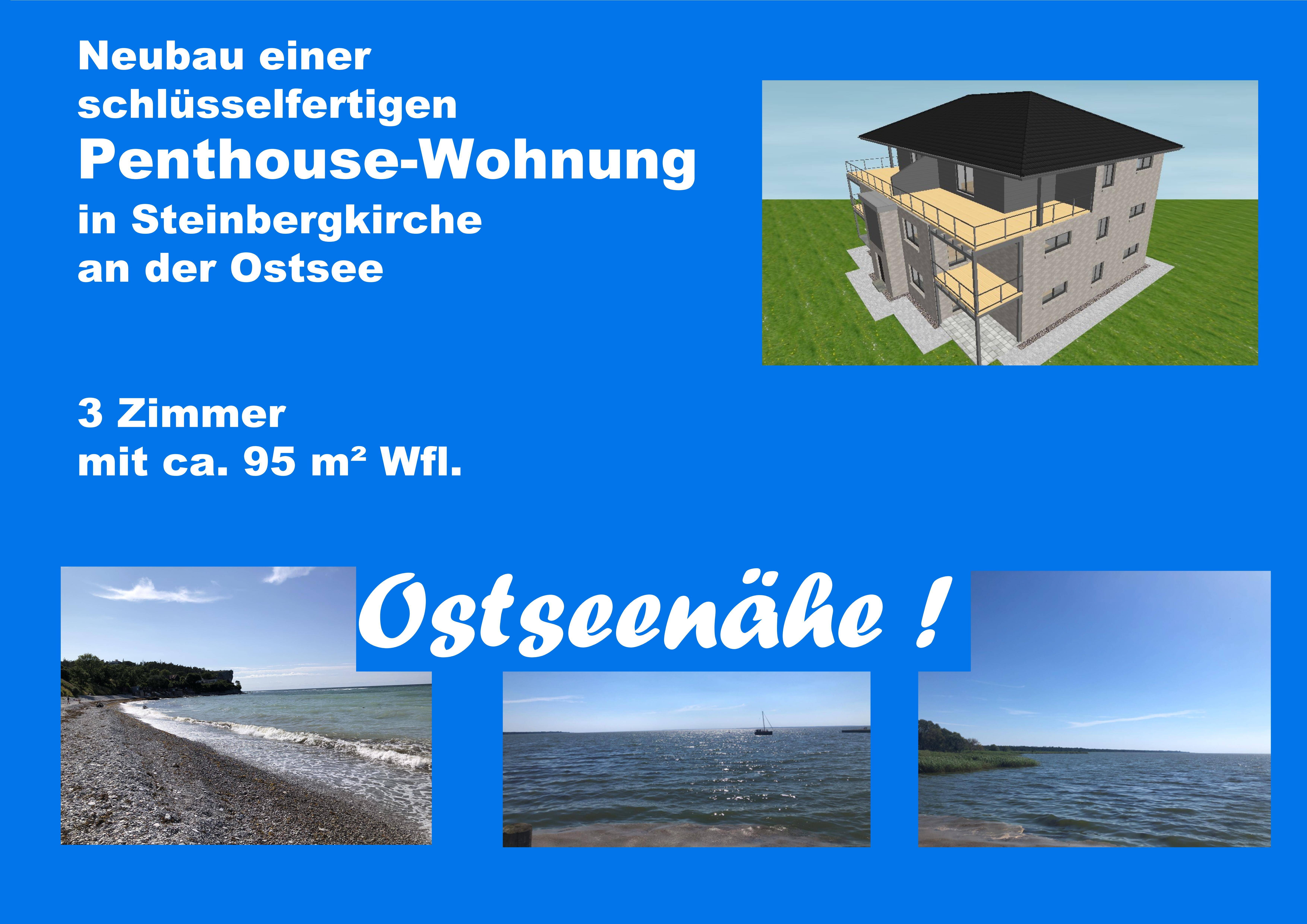 Penthouse zum Kauf 346.500 € 3 Zimmer 95 m²<br/>Wohnfläche 2.<br/>Geschoss ab sofort<br/>Verfügbarkeit Steinbergkirche Steinbergkirche 24972