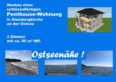 Penthouse zum Kauf 346.500 € 3 Zimmer 95 m² Dachgeschoss, 2. Geschoss frei ab sofort Steinbergkirche Steinbergkirche 24972