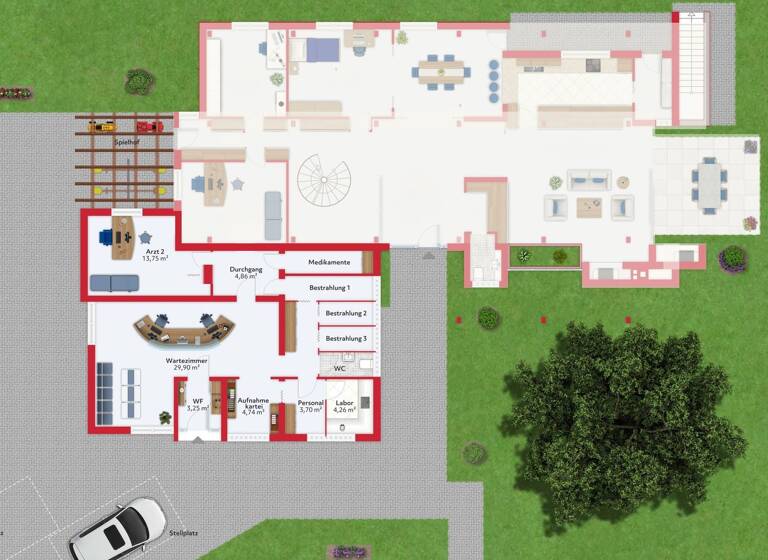 Praxis zur Miete 1.330 € Orscholz Mettlach 66693