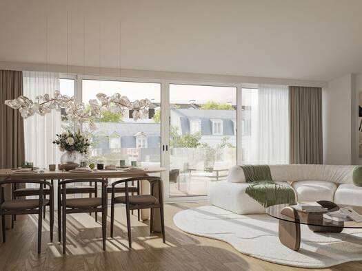 Penthouse zum Kauf - Erstbezug provisionsfrei 1.060.000 € 4 Zimmer 81 m² 7. Geschoss Landshuter Allee 55 Neuhausen-Nymphenburg München 80637