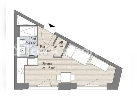 Wohnung zur Miete Tauschwohnung 686 € 1 Zimmer 23 m² Osdorf Hamburg 22761