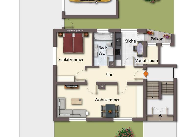 Wohnung zum Kauf 159.000 € 2 Zimmer 66,2 m² Graf-Mangold-Straße 6 Meßkirch 88605