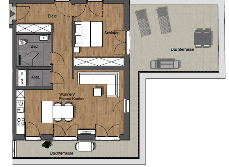 Penthouse zum Kauf - Erstbezug provisionsfrei 479.000 € 2 Zimmer 107,3 m² frei ab 01.03.2026 Lautzkirchen Blieskastel 66440