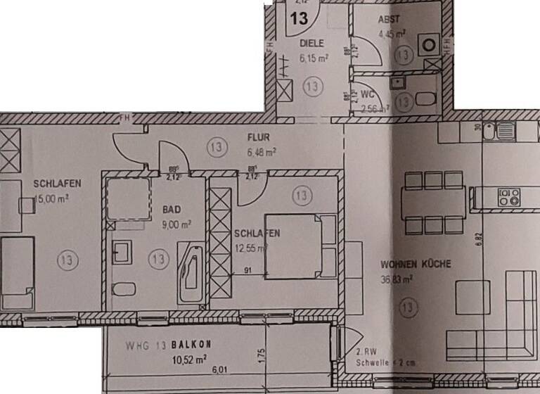 Wohnung zur Miete 1.185 € 3 Zimmer 98,5 m² 2. Geschoss frei ab 01.07.2026 Parkstraße 1 Lendringsen Menden 58710