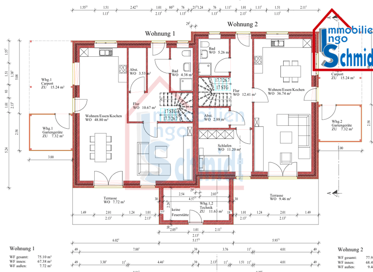 Doppelhaushälfte zum Kauf - Erstbezug 359.000 € 5 Zimmer 129,1 m² 531 m² Grundstück Stapelmoor Weener 26826