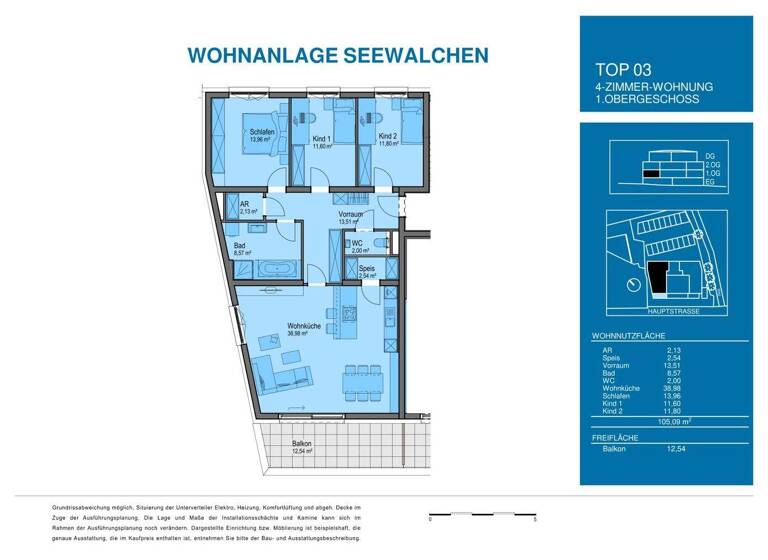 Wohnung zum Kauf - Erstbezug 615.000 € 4 Zimmer 105,1 m² Seewalchen am Attersee 4863