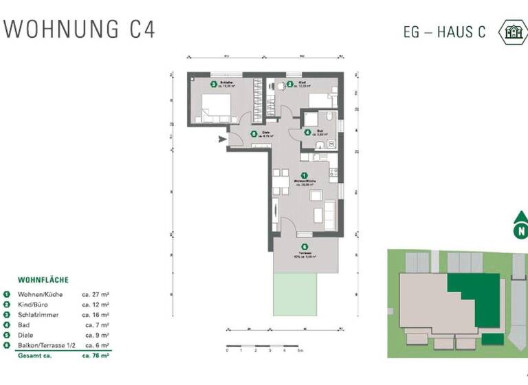 Wohnung zum Kauf - Erstbezug provisionsfrei 335.000 € 3 Zimmer 75 m² 1. Geschoss Neue-Welt-Str. 90 Aitrach 88319