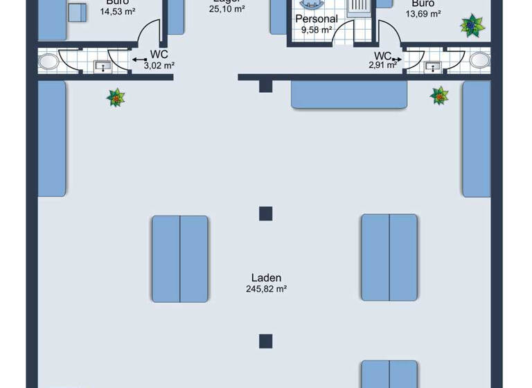 Laden zur Miete 2.400 € 247 m² Verkaufsfläche Buchholz Buchholz in der Nordheide 21244