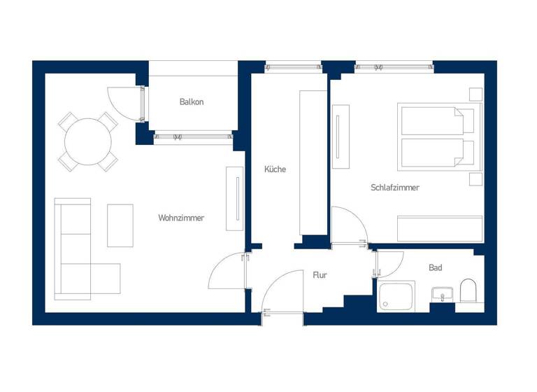 Wohnung zur Miete - Erstbezug 1.160 € 2 Zimmer 53 m² 1. Geschoss Brunsbütteler Damm 315 Staaken Berlin 13591