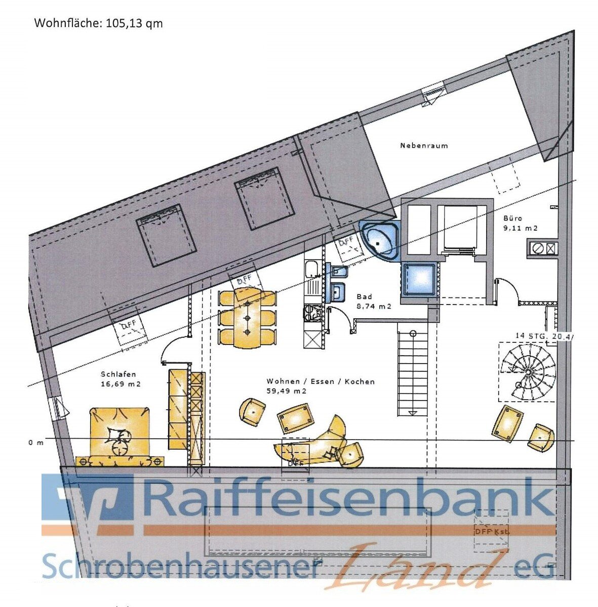 Penthouse zur Miete 1.070 € 2 Zimmer 108 m²<br/>Wohnfläche 3.<br/>Geschoss 01.01.2025<br/>Verfügbarkeit Schrobenhausen Schrobenhausen 86529