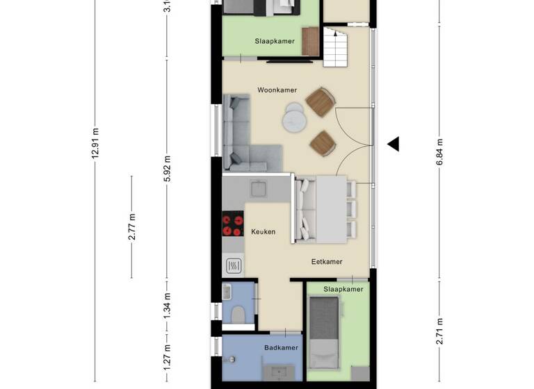 Einfamilienhaus zum Kauf provisionsfrei 224.500 € 4 Zimmer 76 m² 302 m² Grundstück Buitengronden 7 Zwartewaal  3238LZ