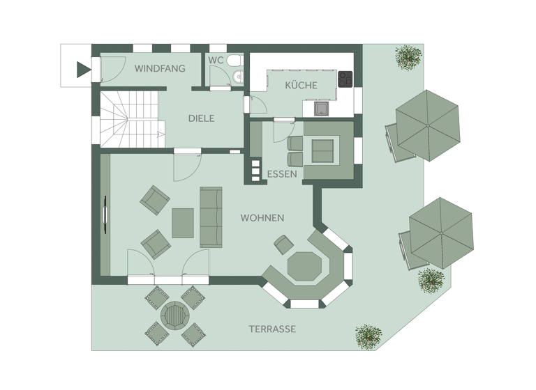 Einfamilienhaus zur Miete 3.500 € 5 Zimmer 182 m² 569 m² Grundstück Weißach Rottach-Egern 83700