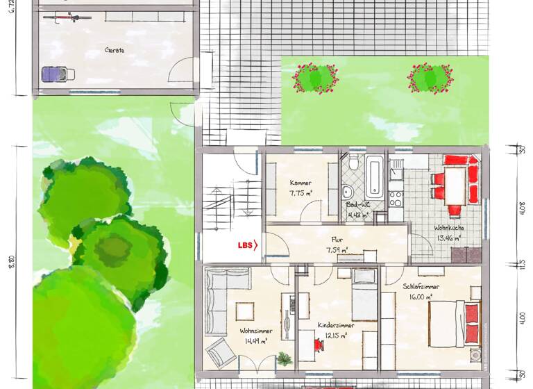 Mehrfamilienhaus zum Kauf 695.000 € 8 Zimmer 147 m²<br/>Wohnfläche 1.129 m²<br/>Grundstück Westheim b.Augsburg Neusäß 86356