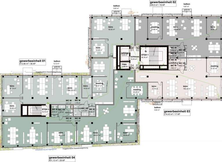 Bürofläche zur Miete 1.280 m² Bürofläche Wien, Favoriten 1100