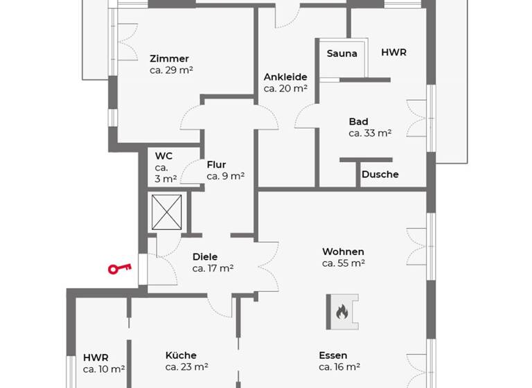 Wohnung zum Kauf 1.995.000 € 3 Zimmer 280 m² Sasel Hamburg 22395