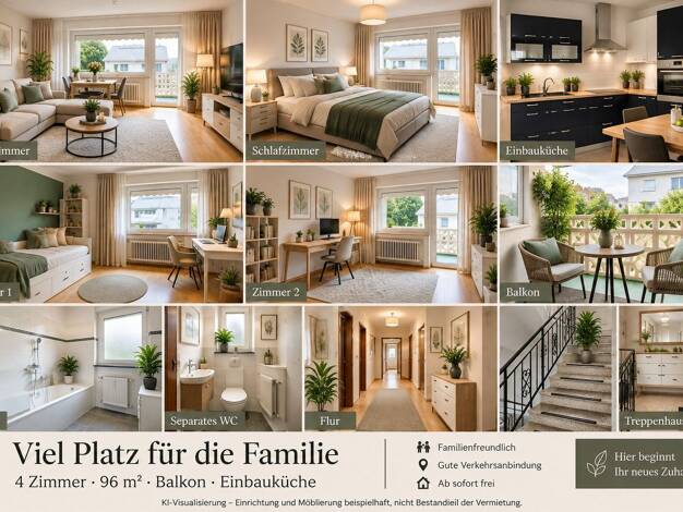 Wohnung zur Miete 850 € 4 Zimmer 96 m² 1. Geschoss Gundelsdorf Kronach 96317