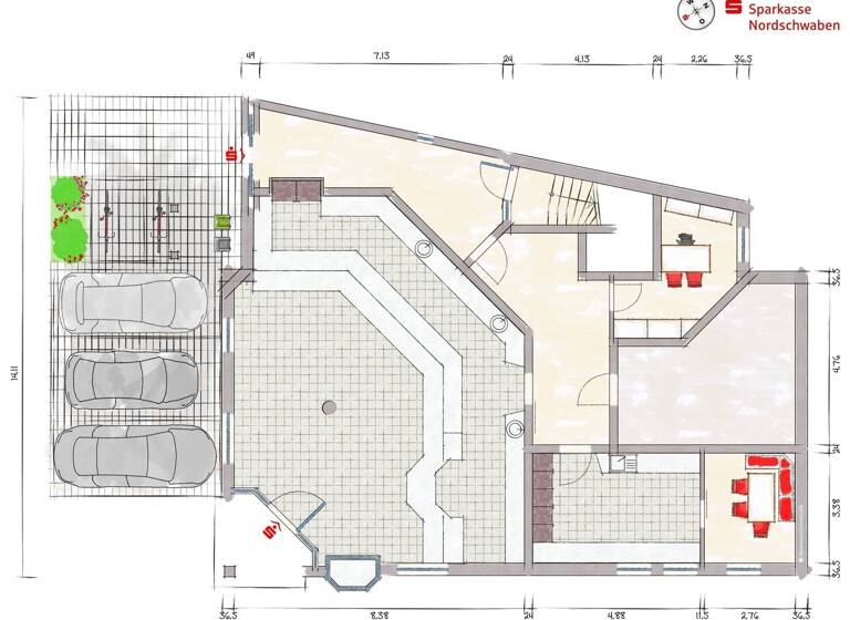 Mehrfamilienhaus zum Kauf 550.000 € 10 Zimmer 166 m² 214 m² Grundstück Gundelfingen 89423