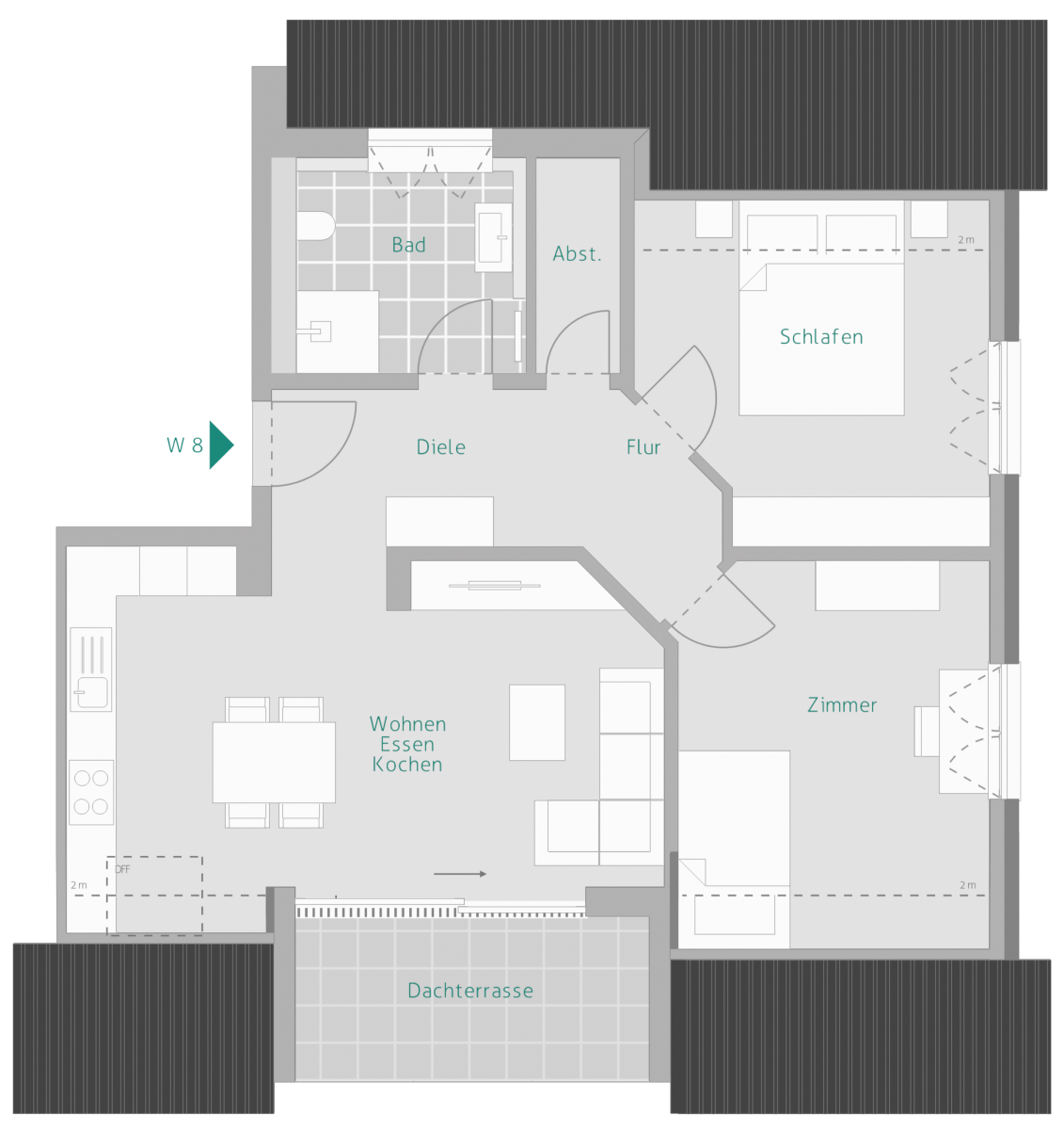 Wohnung zum Kauf provisionsfrei 586.000 € 3 Zimmer 80,3 m²<br/>Wohnfläche 2.<br/>Geschoss Uhlandstraße 10 Gärtringen Gärtringen 71116