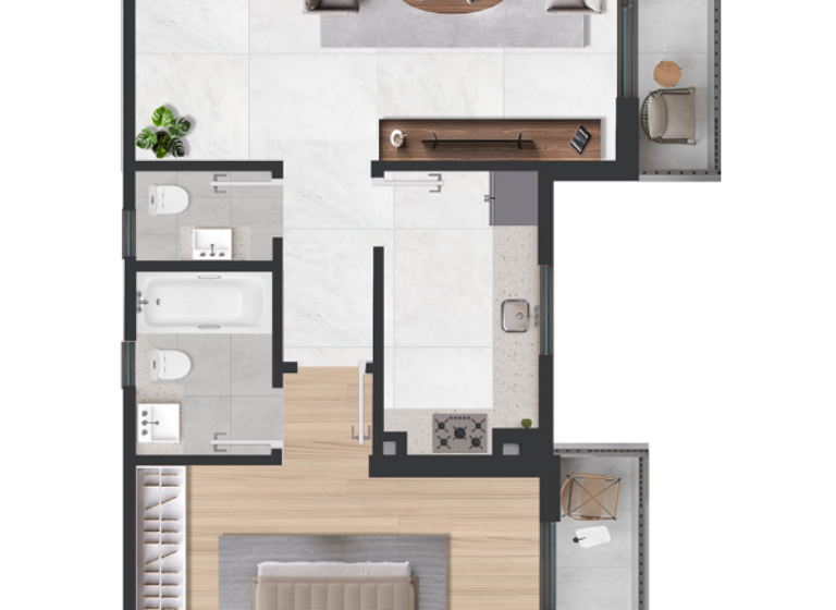 Wohnung zum Kauf 335.653 € 2 Zimmer 82,4 m² Dubai