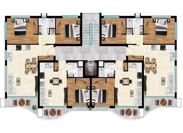Wohnung zum Kauf provisionsfrei 223.000 € 3 Zimmer 110 m² 2. Geschoss Yeni Iskele 99850