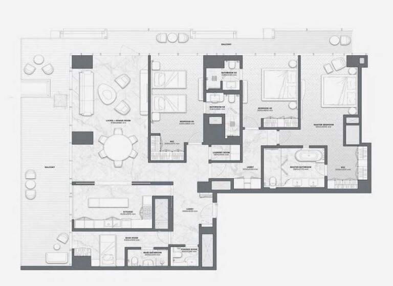 Wohnung zum Kauf - Erstbezug provisionsfrei 3.849.187 € 4 Zimmer 271,6 m² Dubai