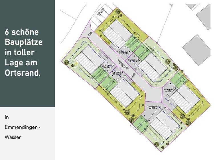 Grundstück zum Kauf provisionsfrei 287.200 € 359 m²<br/>Grundstück Wasser Emmendingen 79312