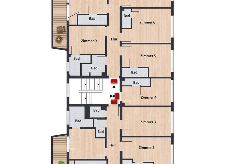 Studio zur Miete 185 € 1 Zimmer 21,8 m² 2. Geschoss frei ab 01.04.2026 Kleiststr. 35 Innenstadt Wolfsburg 38440