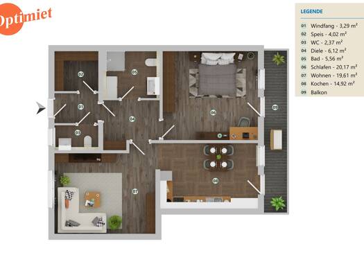 Wohnung zum Kauf provisionsfrei 157.880 € 2 Zimmer 79 m² EG Berghäuser 29 Berghäuser Grafenwiesen 93479
