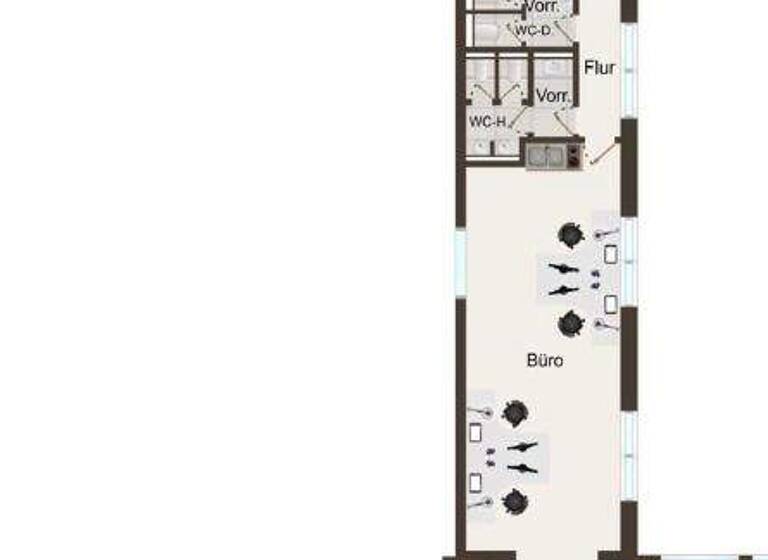 Bürofläche zur Miete provisionsfrei 90 m² Bürofläche Mussum Bocholt 46395
